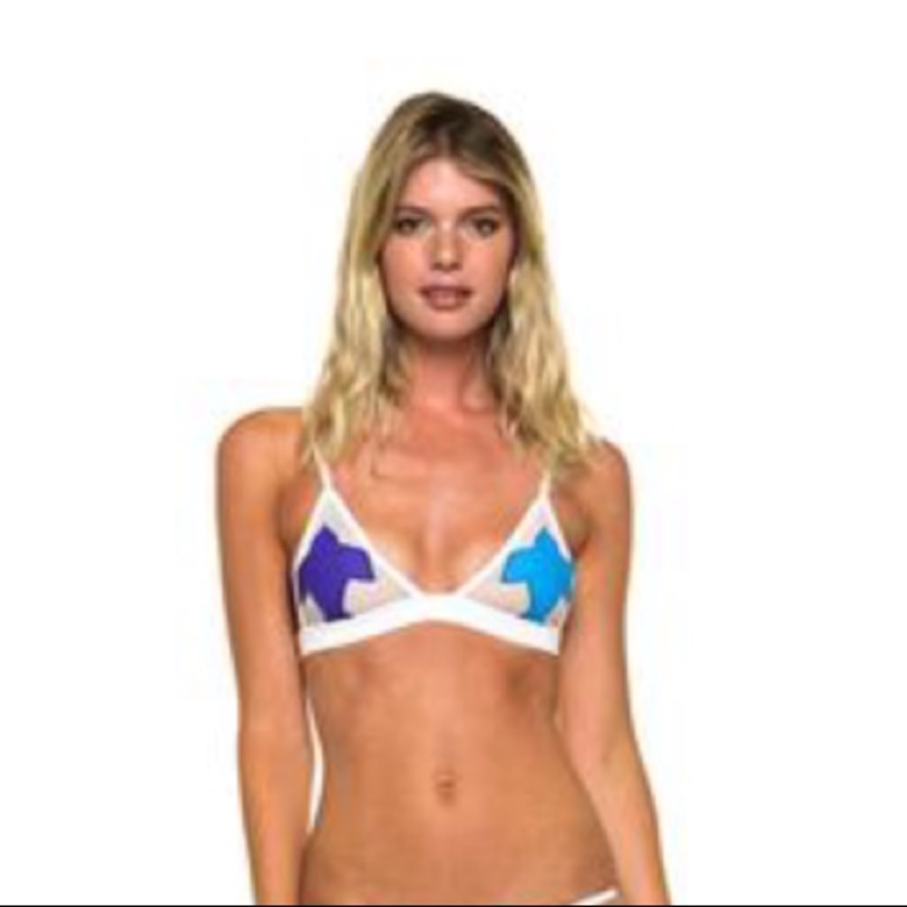 Pacific and driftwood mesh bikini top